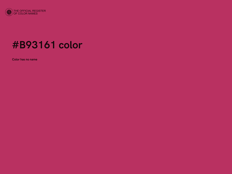 #B93161 color image