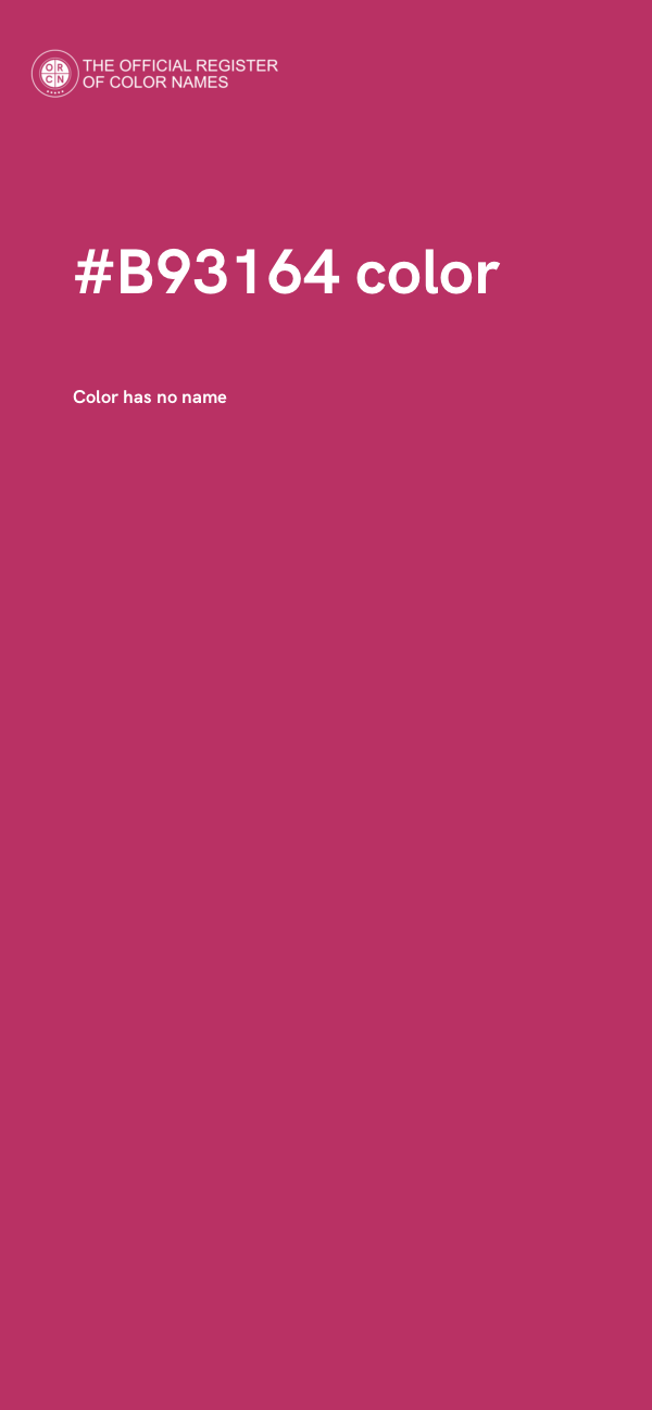 #B93164 color image