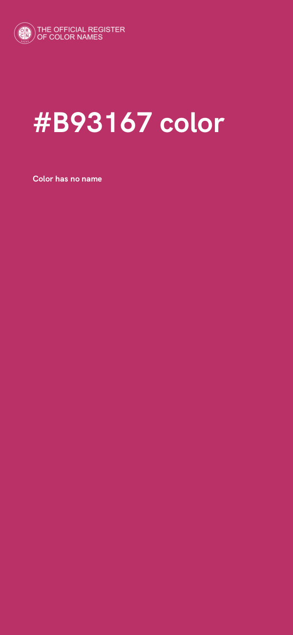 #B93167 color image