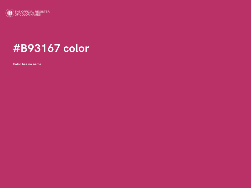 #B93167 color image