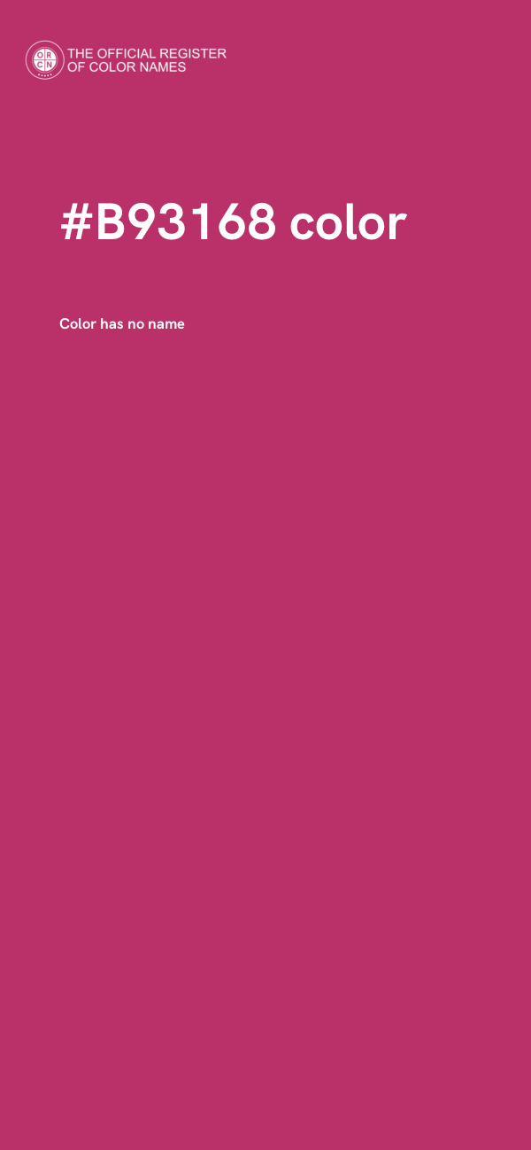 #B93168 color image