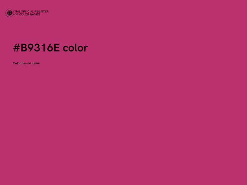 #B9316E color image