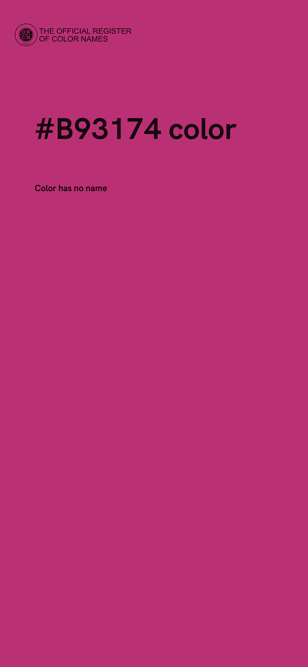 #B93174 color image