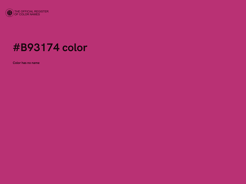 #B93174 color image
