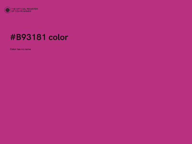 #B93181 color image