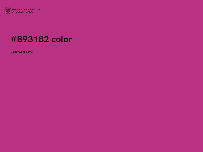 #B93182 color image