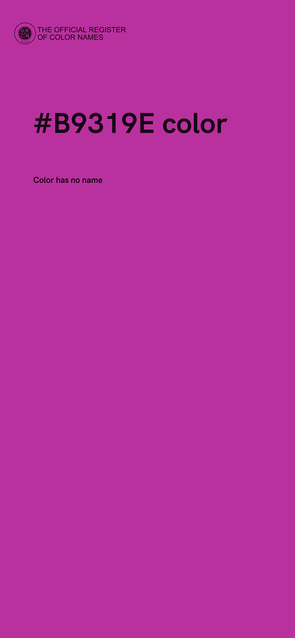 #B9319E color image