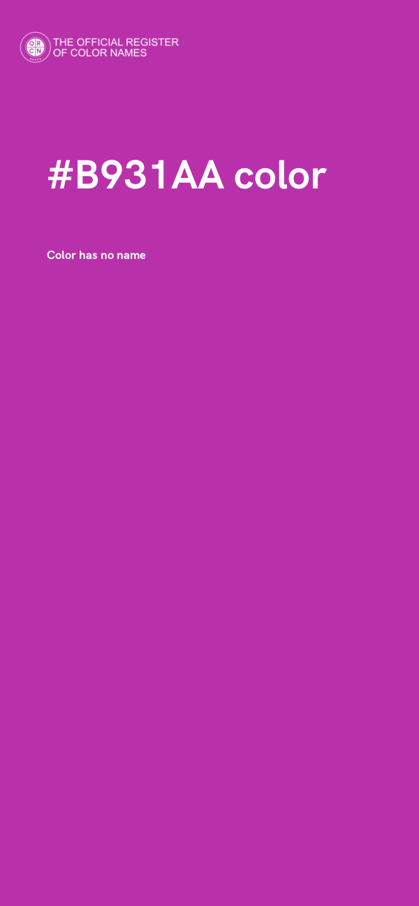 #B931AA color image