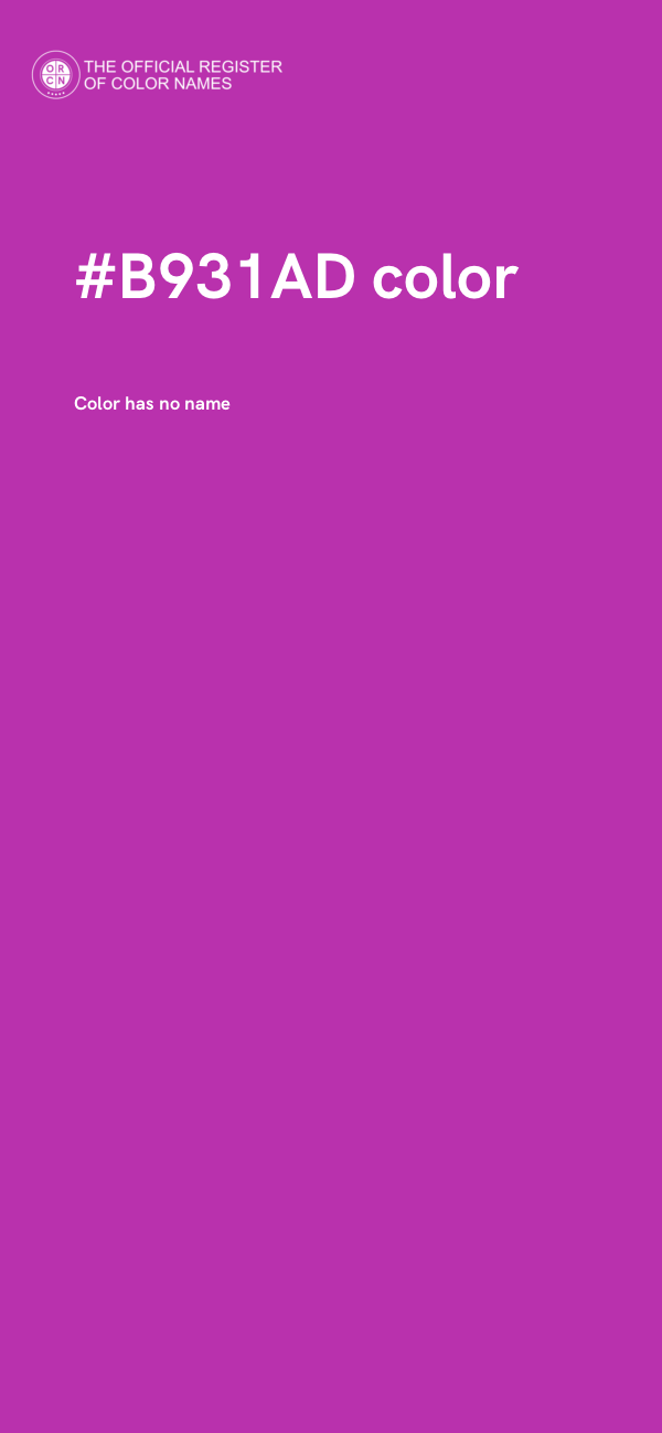 #B931AD color image