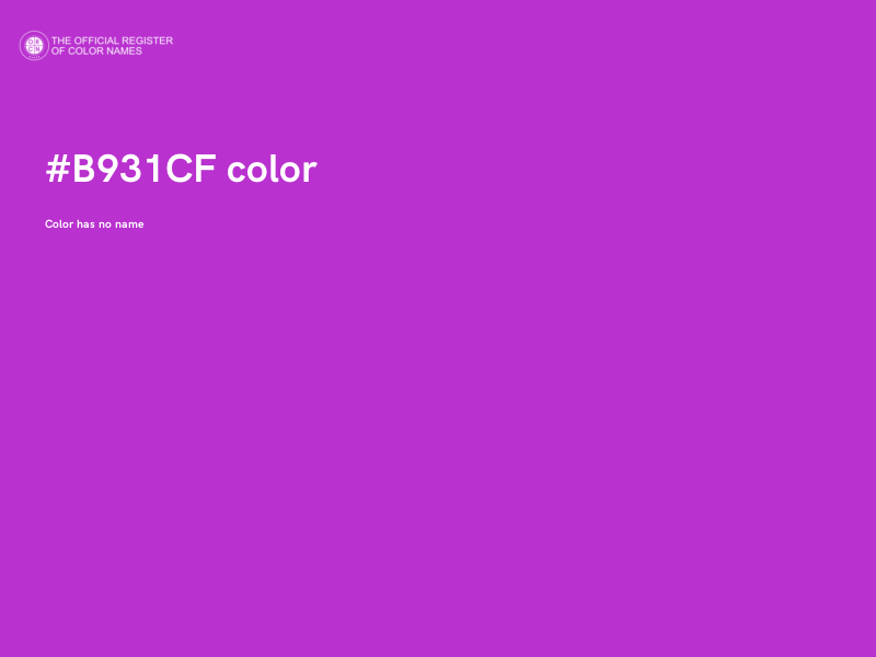 #B931CF color image