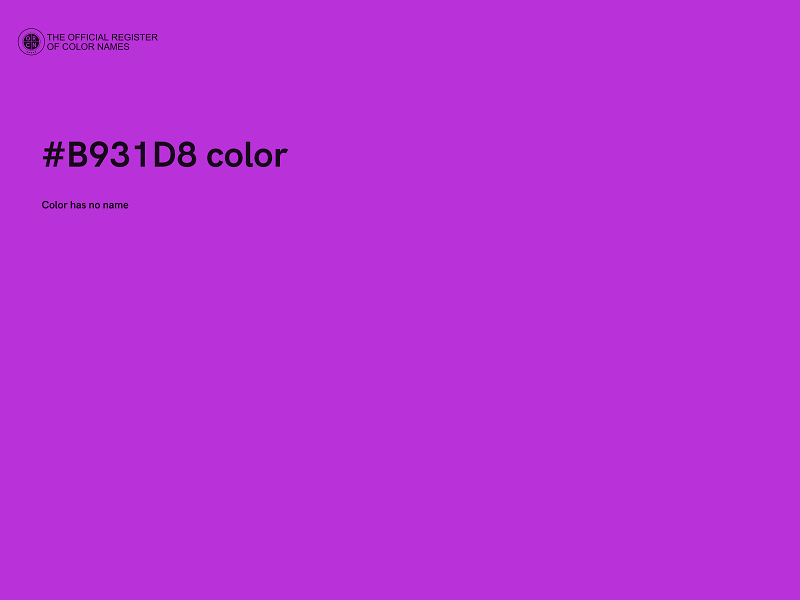 #B931D8 color image