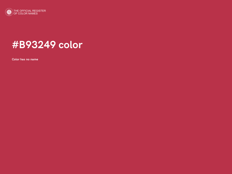 #B93249 color image