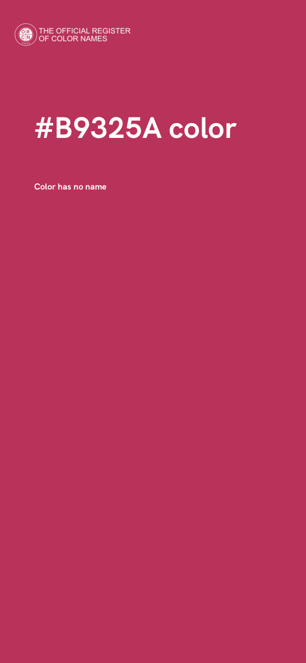 #B9325A color image