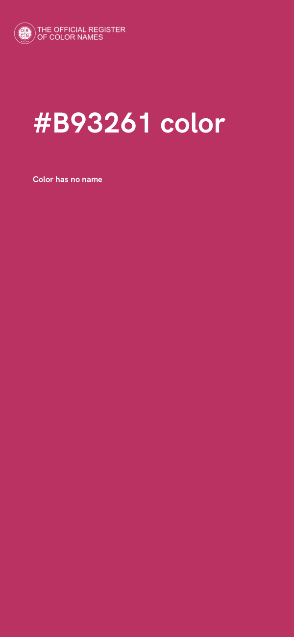 #B93261 color image