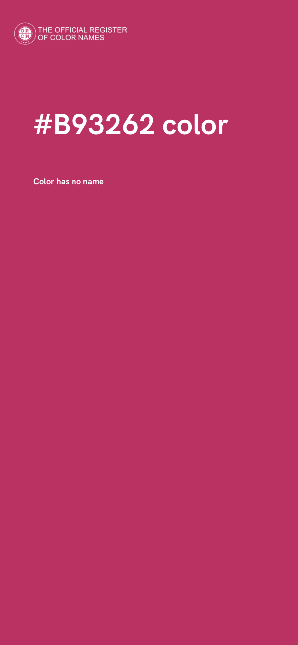 #B93262 color image