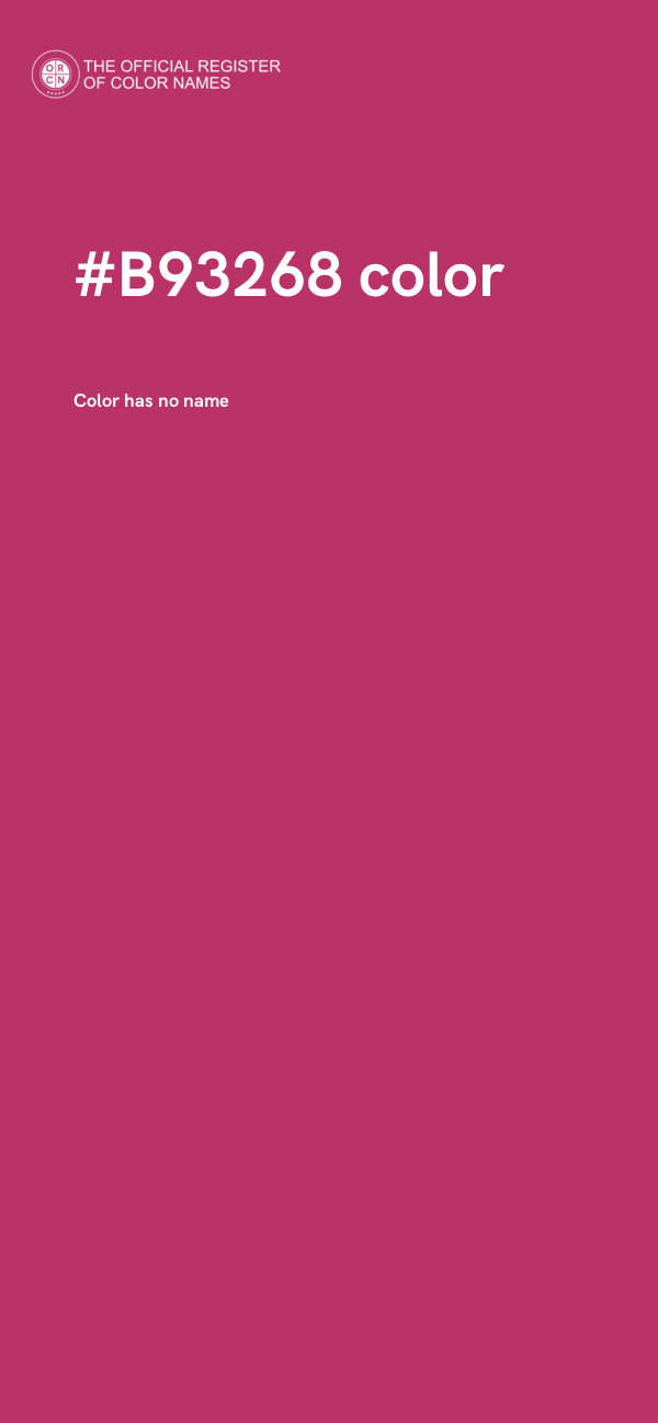 #B93268 color image