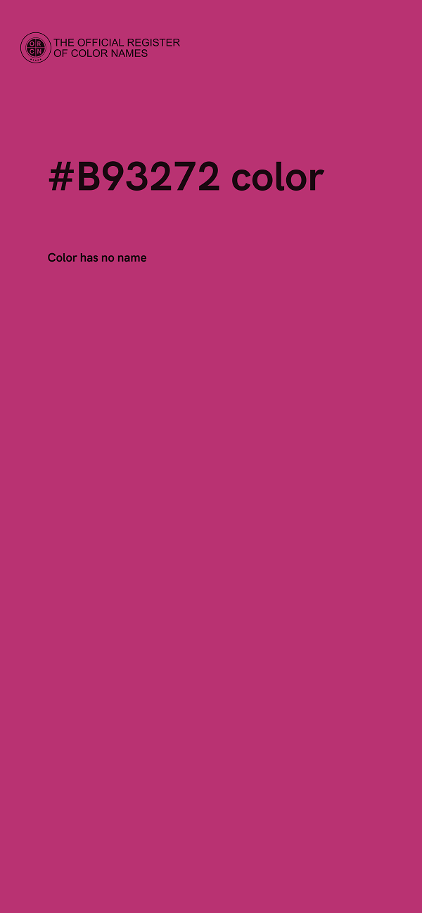 #B93272 color image
