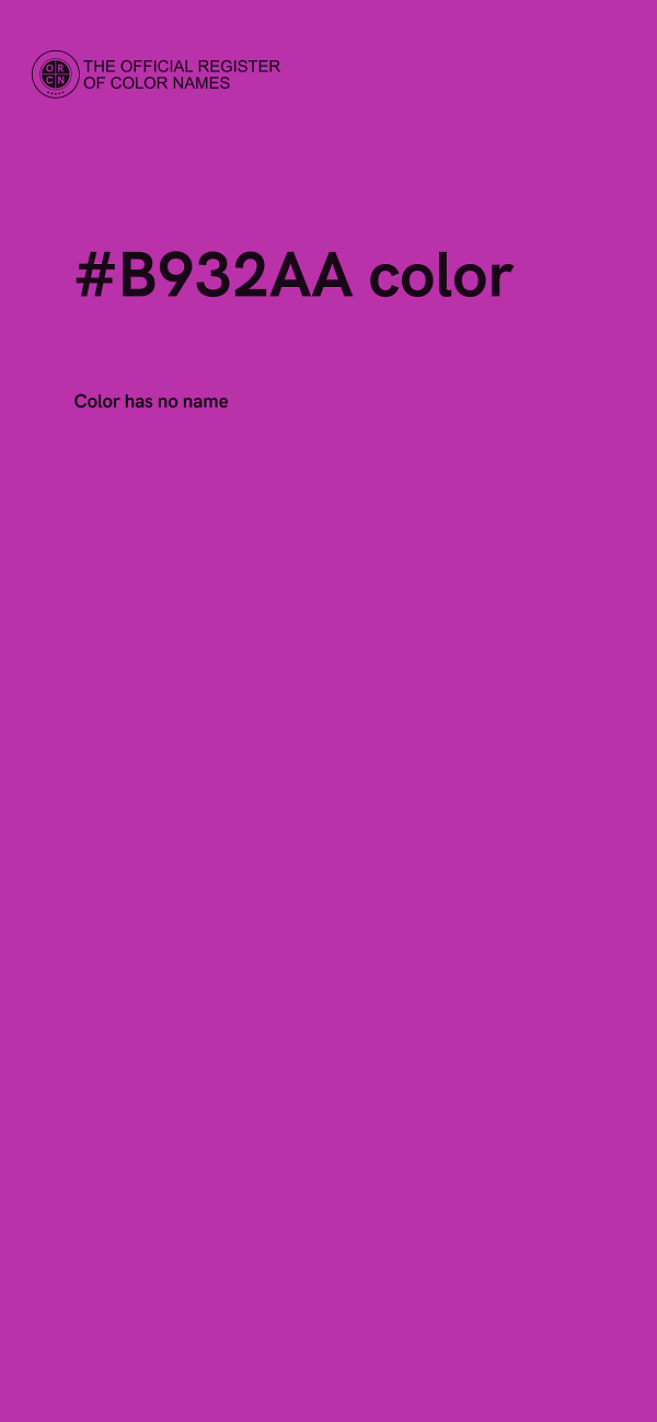 #B932AA color image