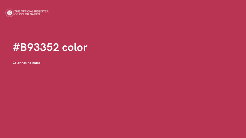 #B93352 color image