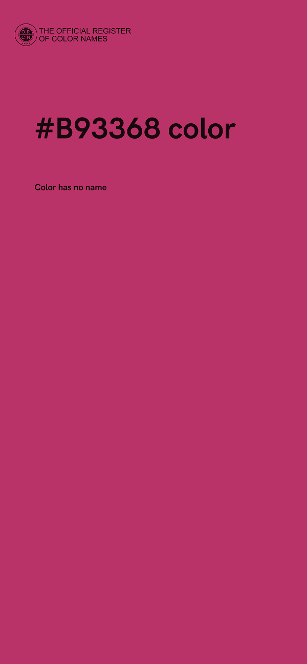 #B93368 color image