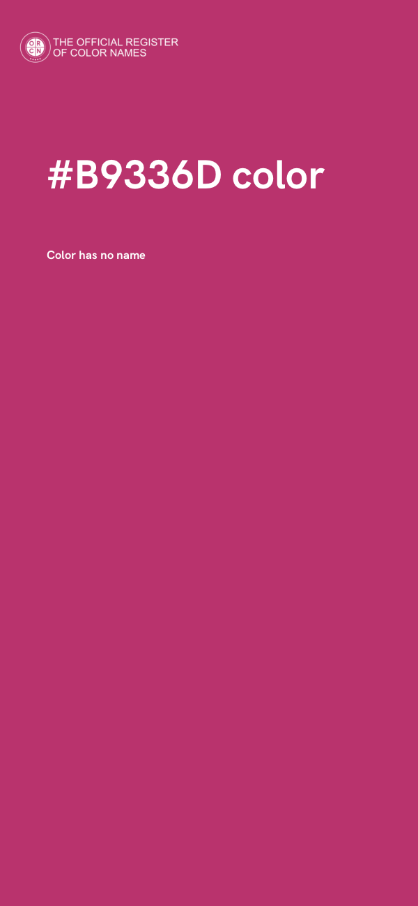 #B9336D color image