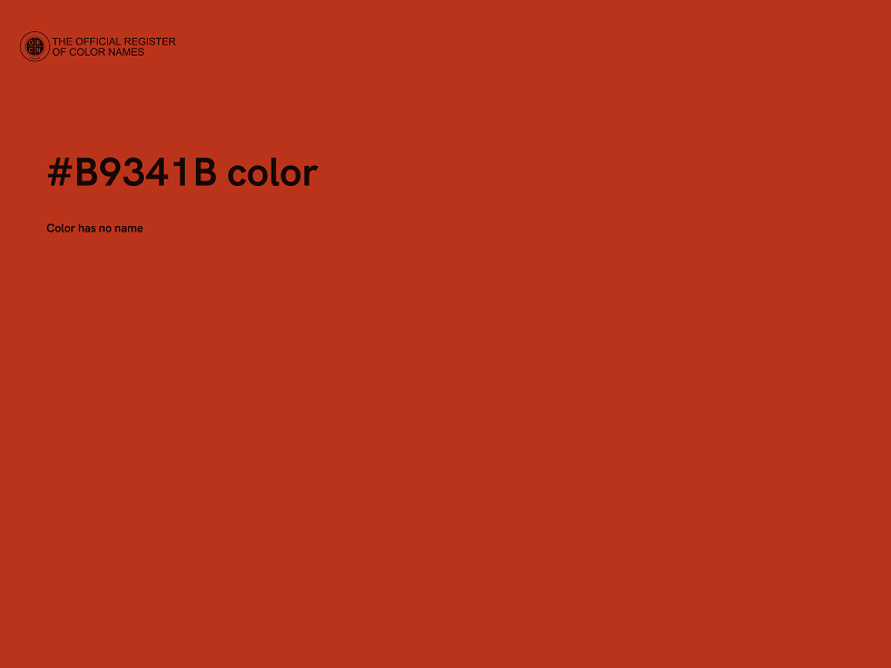 #B9341B color image