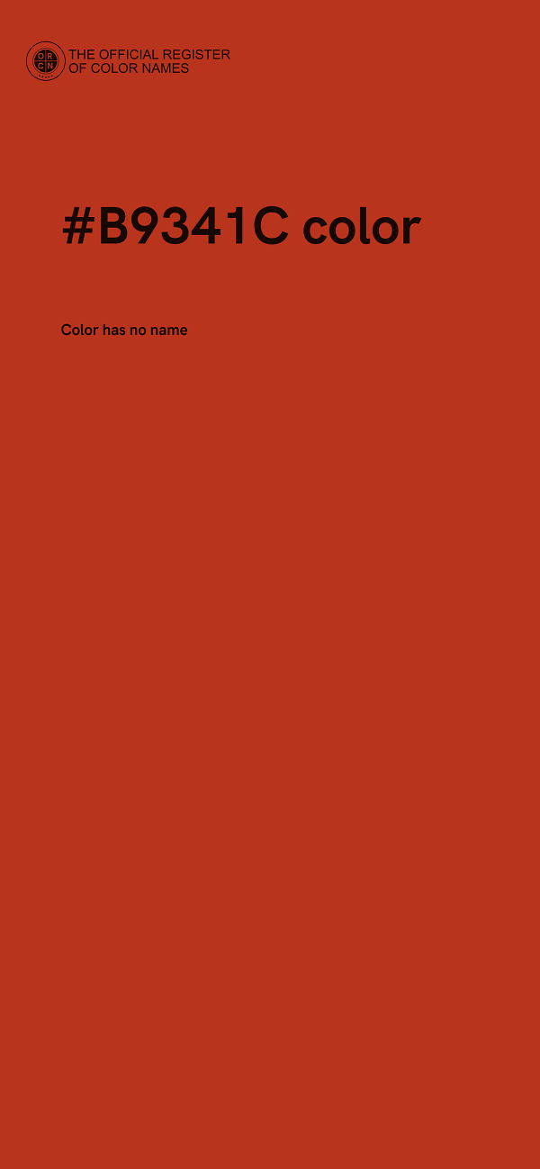 #B9341C color image