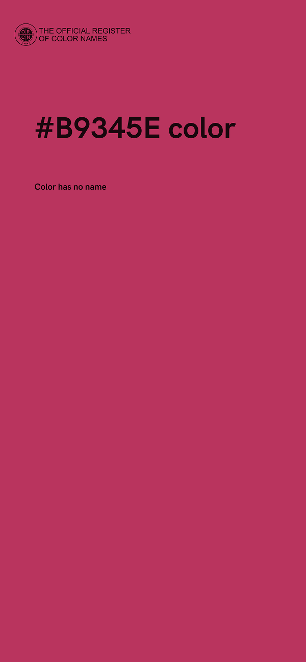 #B9345E color image