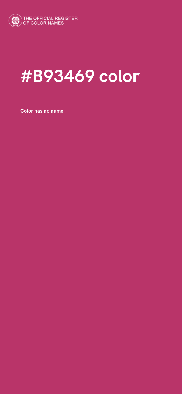 #B93469 color image