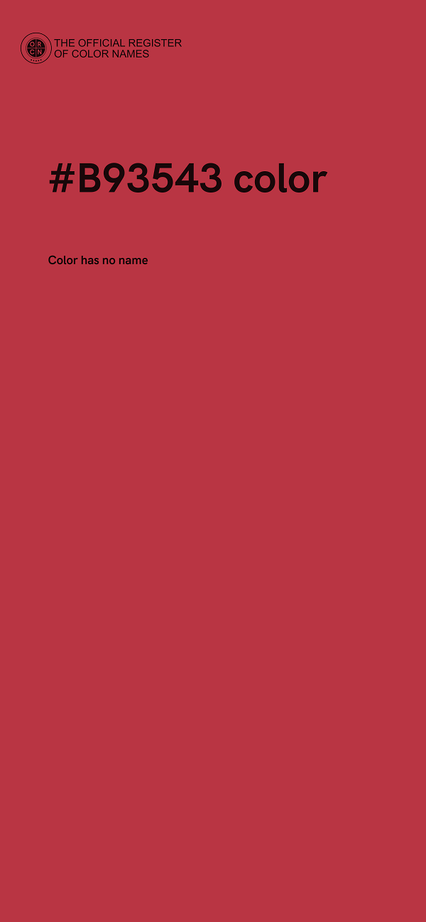 #B93543 color image