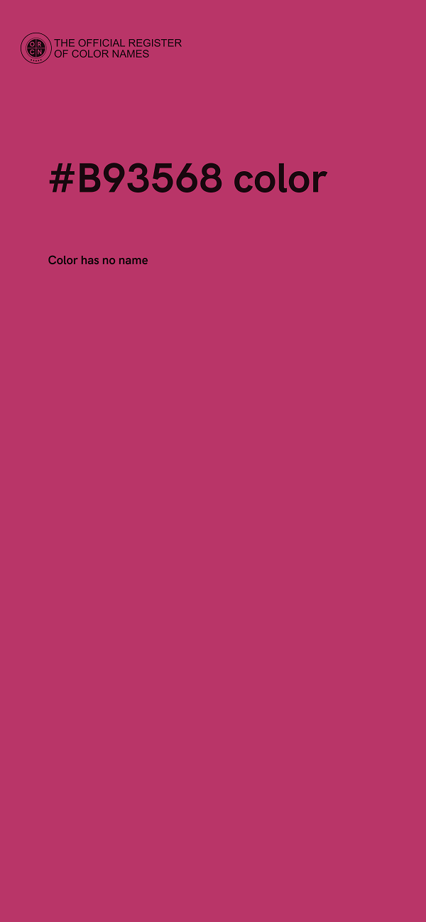 #B93568 color image