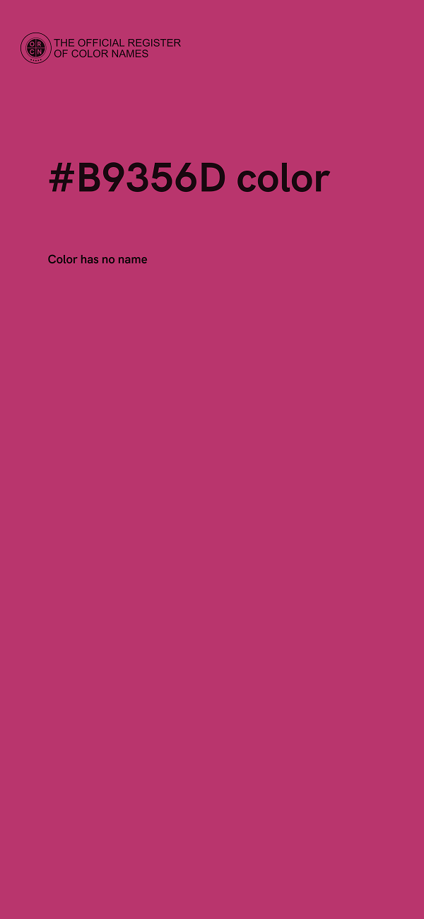 #B9356D color image