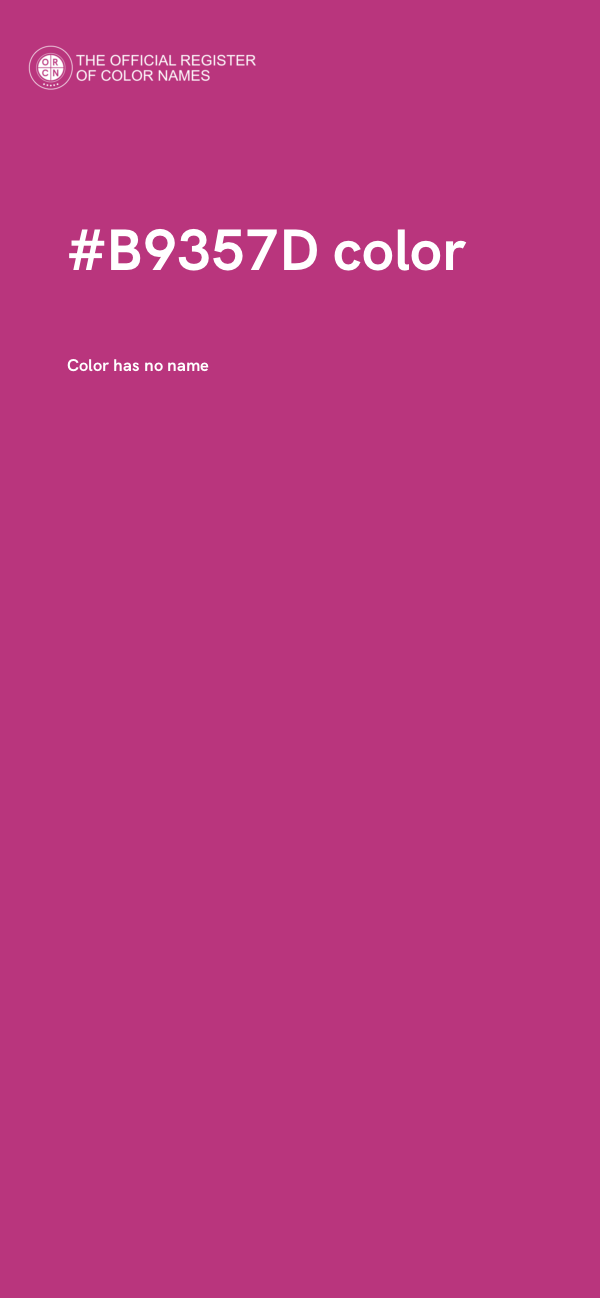 #B9357D color image