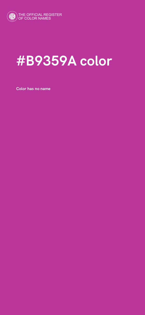 #B9359A color image