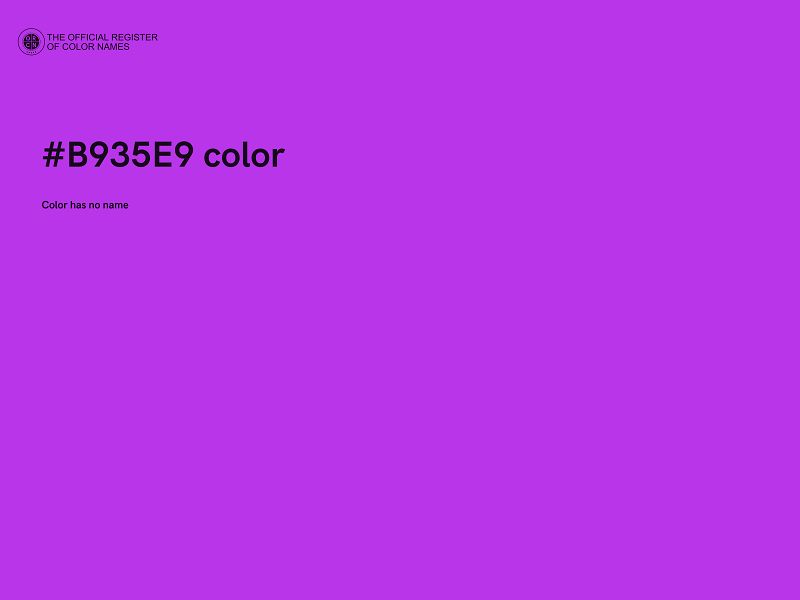 #B935E9 color image