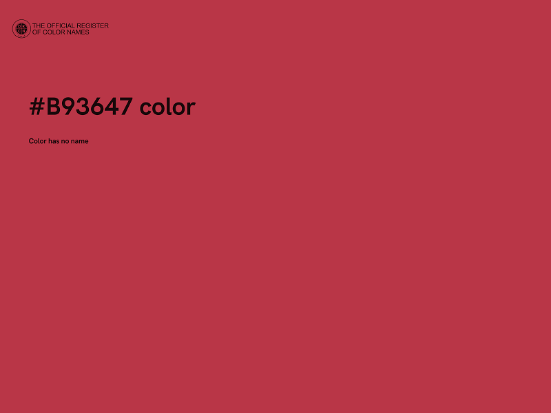 #B93647 color image