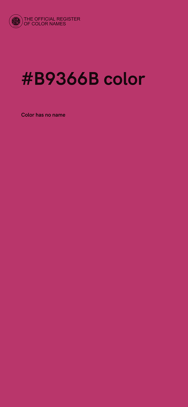 #B9366B color image