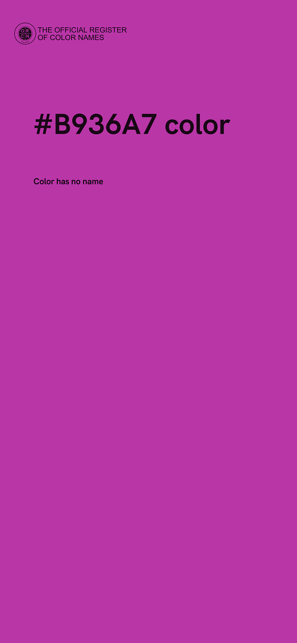 #B936A7 color image