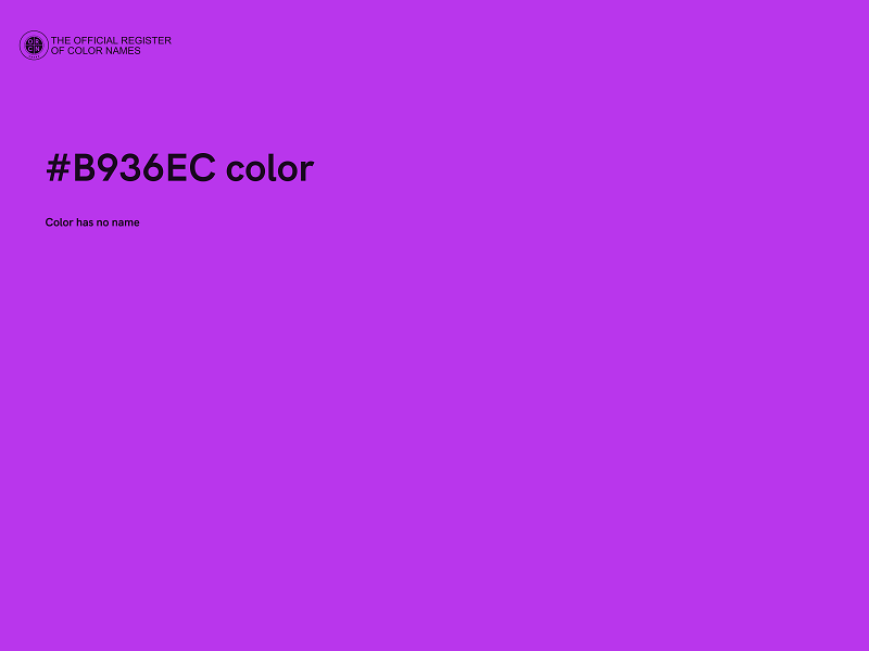 #B936EC color image