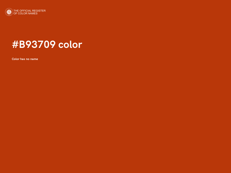 #B93709 color image