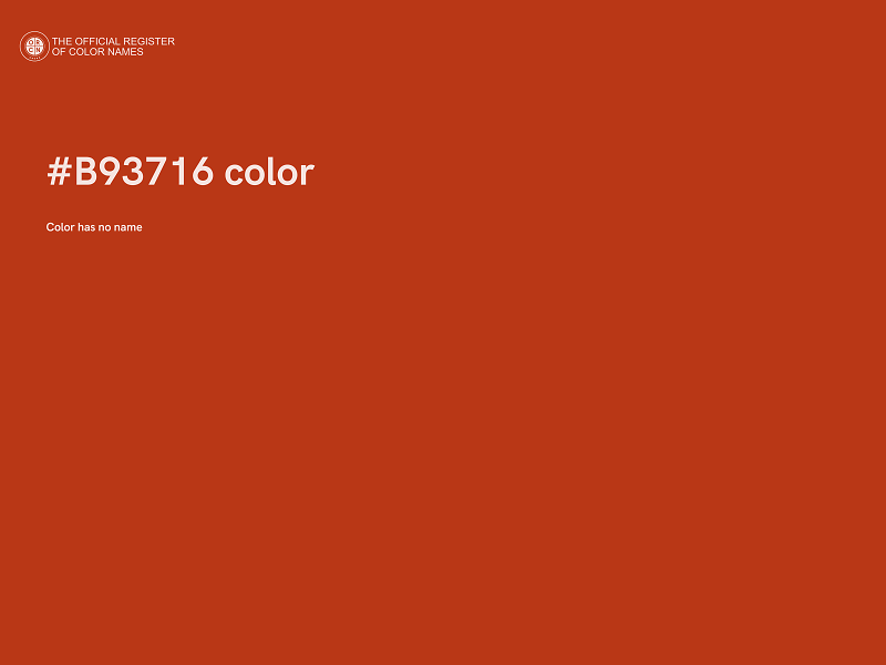 #B93716 color image