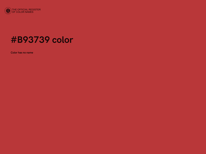 #B93739 color image