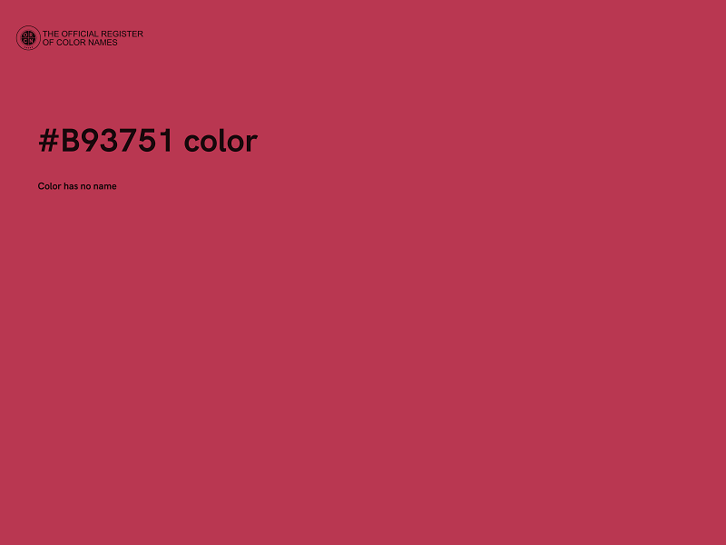 #B93751 color image