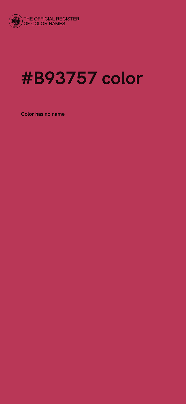 #B93757 color image