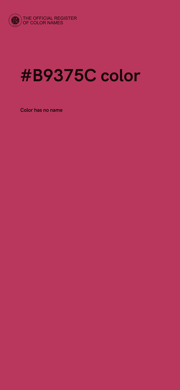 #B9375C color image