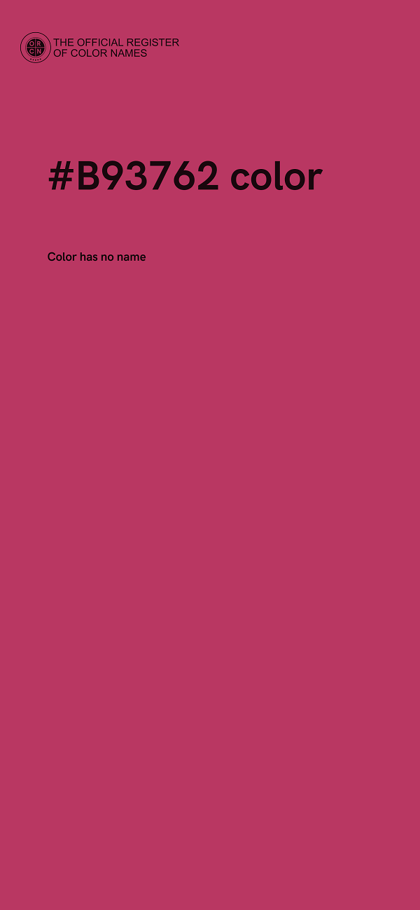 #B93762 color image