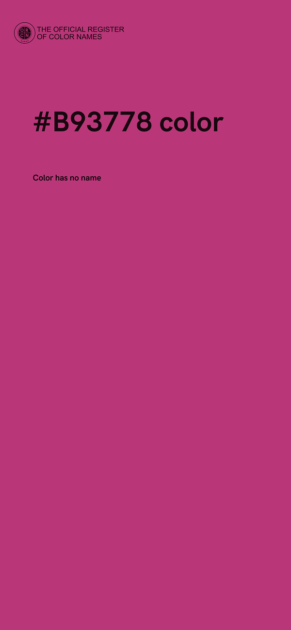#B93778 color image