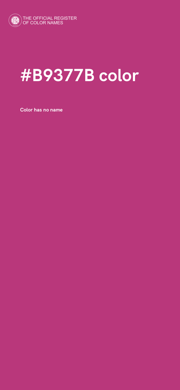 #B9377B color image