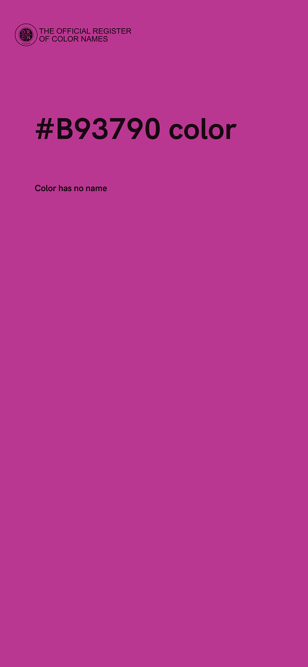 #B93790 color image