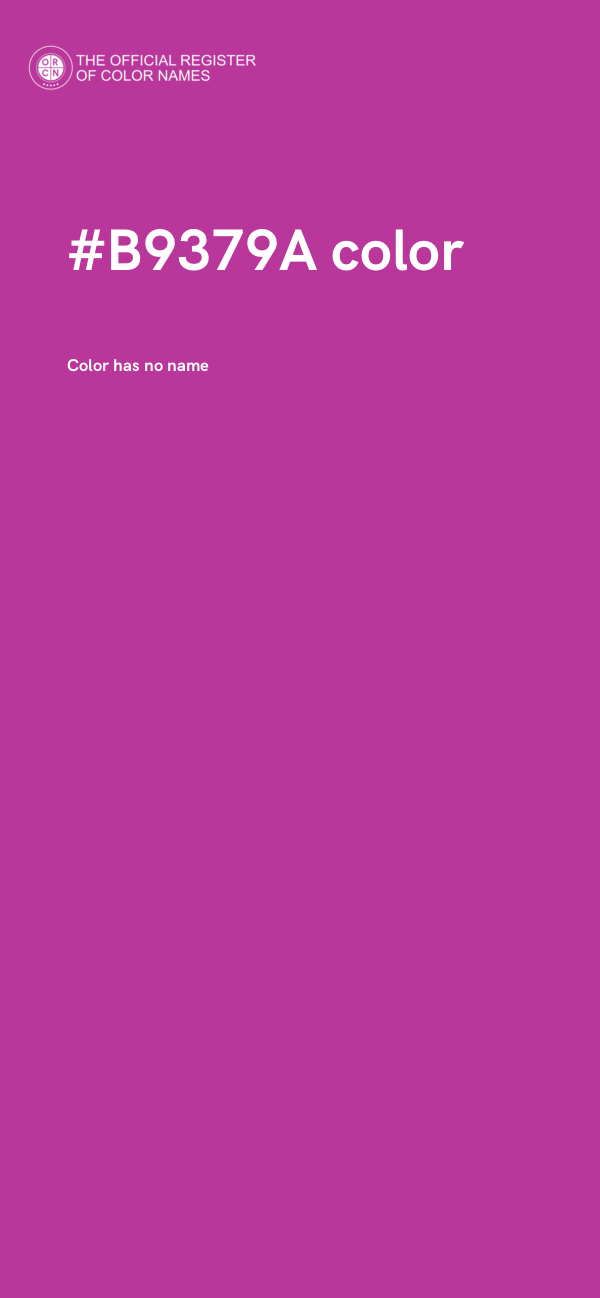 #B9379A color image